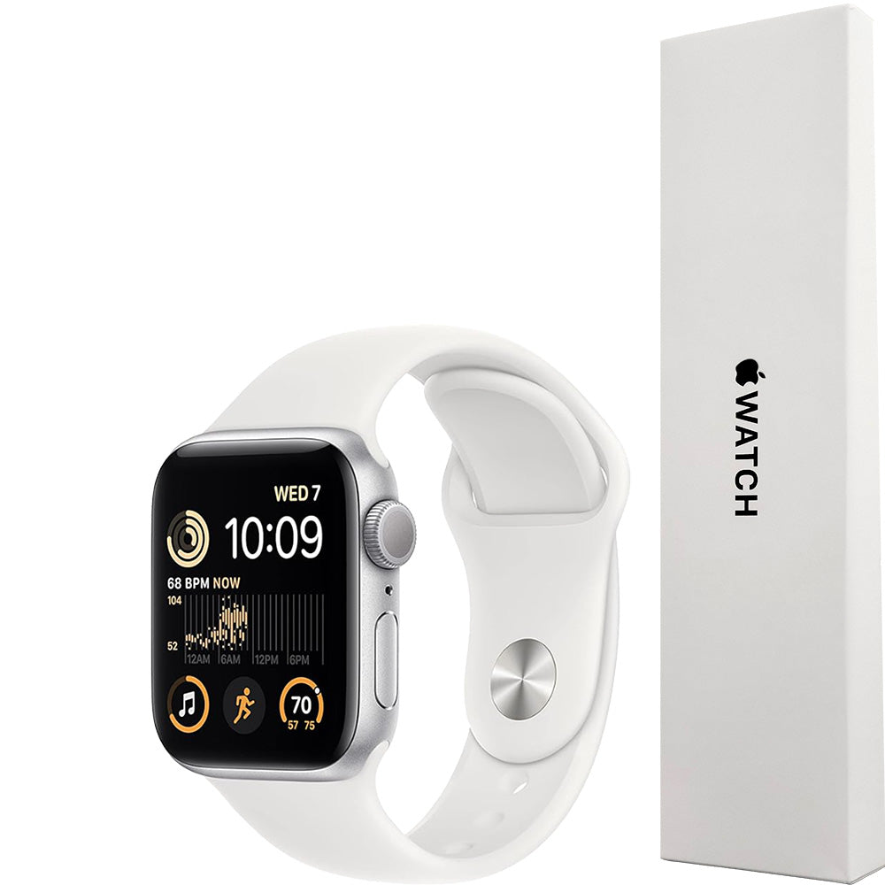 Apple Watch SE 2nd Gen 40MM - Silver with White band Refurbished